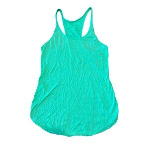Lululemon‎ Athletica Womens Racerback Tank Top Green Striped Size Small